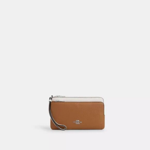 Coach Outlet  - double zip wallet in colorblock - Picture 1 of 2